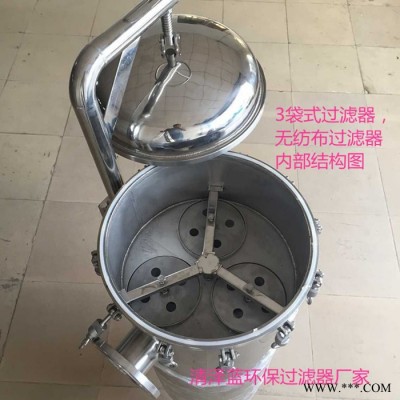 清泽蓝QZL 袋式过滤器拦截杂质厂家现货**摇臂吊环快装法兰图3
