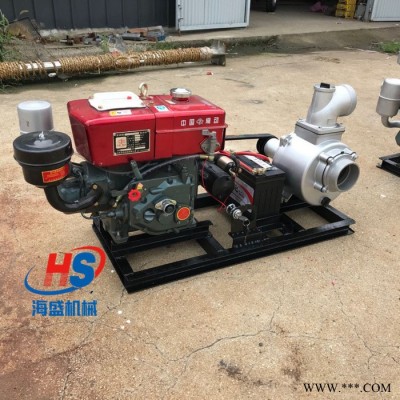 海盛HS-780-250 柴油单缸抽水泵轴连接水泵8寸大叶轮抽水泵图7