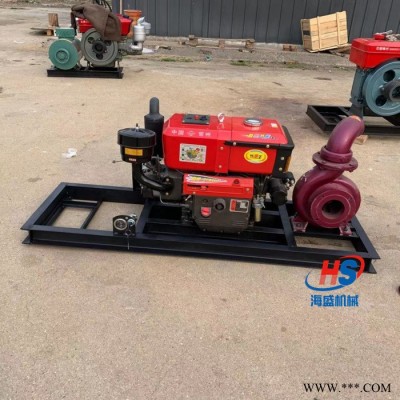 海盛HS-780-250 柴油单缸抽水泵轴连接水泵8寸大叶轮抽水泵图5