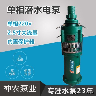 【神农泵业】厂家直供 QY20-60-24单相潜水电泵 多级叶轮潜水泵图2