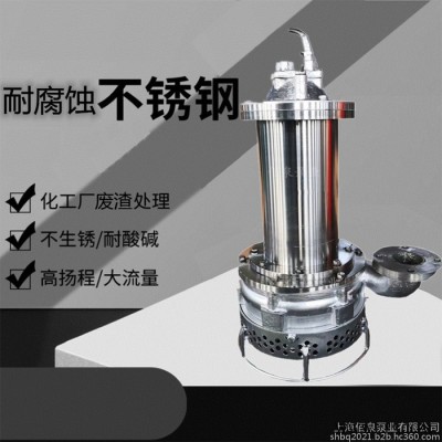 佰泉泵业 双叶轮耐酸碱泥浆泵 防腐自吸尾浆泵 不锈钢材质渣浆泵图8