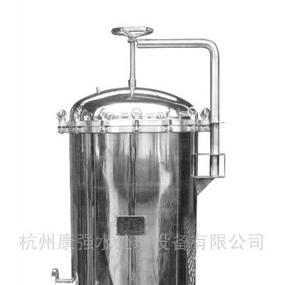 康强水处理设备供应不锈钢精密过滤器 RO反渗透前置过滤器 快装吊环螺丝 摇臂式 保安过滤器图3