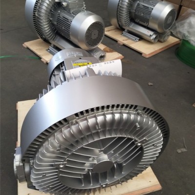 7.5KW双叶轮高压风机 贝富克2XB720-H57吸粮食风机 高压吸料漩涡气泵批发图2