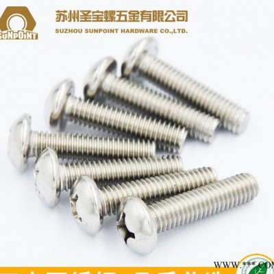 316不锈钢 GB818-76十字半圆头螺丝 电子螺钉 精密螺丝 M5/6/8