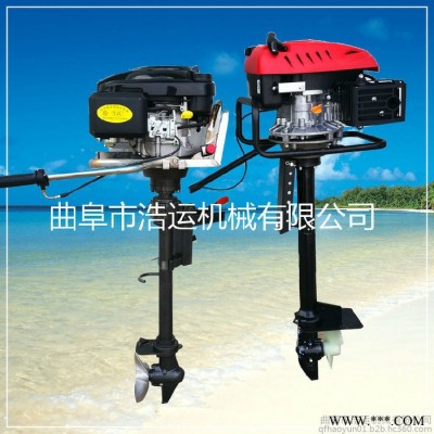 浩运直销耐用叶轮8马力挂机 低噪音休闲船撒网船用发动机 汽油挂桨机图6