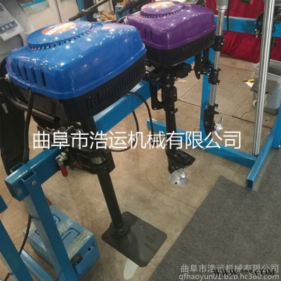 浩运直销耐用叶轮8马力挂机 低噪音休闲船撒网船用发动机 汽油挂桨机图7