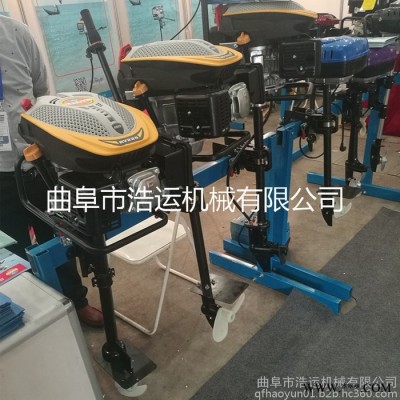 浩运直销耐用叶轮8马力挂机 低噪音休闲船撒网船用发动机 汽油挂桨机图3