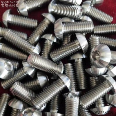 钛标准件 永悦钛合金**可定制钛螺丝  内六角钛螺栓 一字盘钛合金螺栓 汽车钛螺丝 钛螺母图6
