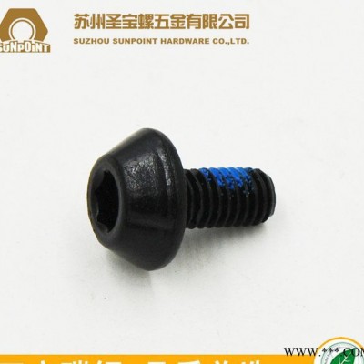 非标定制 碳钢对锁螺丝公钉 M6*12 电泳发黑 耐落防松 螺丝电泳