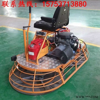 河北邯郸双叶轮宽1米驾驶式抹平机一盏茶的功夫工程就**收工了5kw常柴奔马座驾抹光机图7