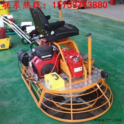 河北邯郸双叶轮宽1米驾驶式抹平机一盏茶的功夫工程就**收工了5kw常柴奔马座驾抹光机图3