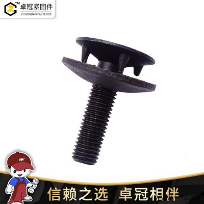 现货供应镀彩畚斗螺丝 大头皮带螺栓螺钉 畚斗螺栓可加工定制图5