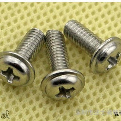 M2*2不锈钢圆头自带垫螺丝 DIN968带平垫十字槽螺钉图2
