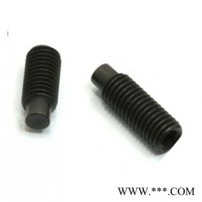 锐扣45H发黑M6-1.0内六角无头螺丝，内六角紧定螺栓，机米螺钉长度3MM-100MM 内六角无头螺栓