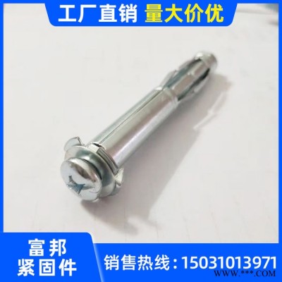 富邦M4 中空壁虎 石膏板天花板膨胀螺丝 空心砖空心幕墙铁飞机膨胀螺栓图2
