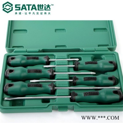 Sata/世达五金工具 6件T系列一字十字螺丝批组套09309图3