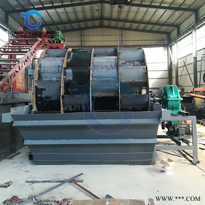 湖北河沙洗沙机 大型滚筒洗砂机 叶轮洗砂机型号安装视频图7