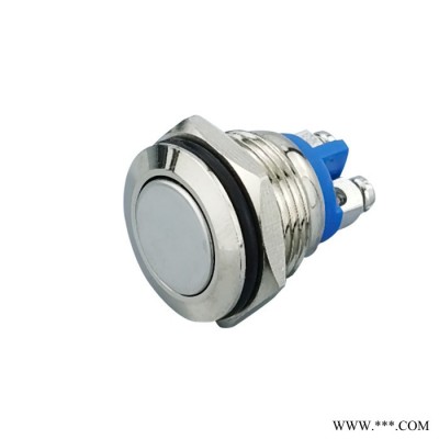 鑫蕴16/19mm开孔防水开关 平头球头高头螺丝脚自复型金属按钮开关图3