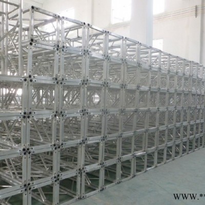 供应520*600铝架舞台桁架铝合金灯光架螺丝架龙门架Truss架国标铝合金目字方通架铝合金大桁架 螺丝架**