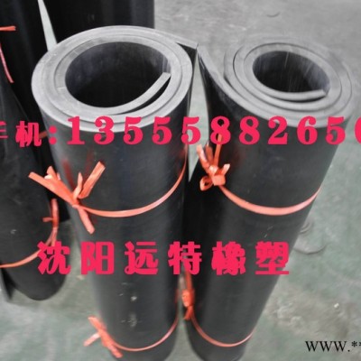 厂家直供 哈尔滨高耐磨橡胶板8-15mm 黑色 铺地胶皮 防滑耐磨橡胶板 减震降噪 可冲制密封件密封条图2