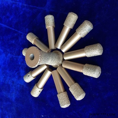 郑州科美 钎焊金刚石磨头 粗磨钎焊磨头加工 Φ10mm柄径磨头 带螺丝孔金刚石/CBN磨头 高品质磨头图5