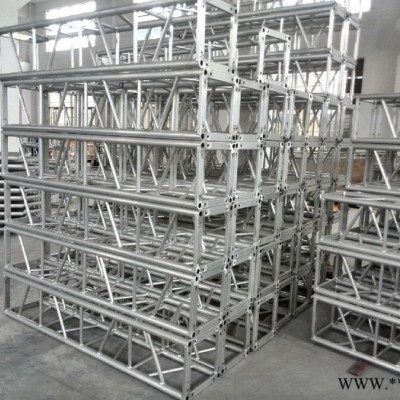 供应铝合金舞台桁架400*400铝合金灯光架螺丝架龙门架Truss架国标铝合金目字方通架铝合金大桁架 螺丝架**