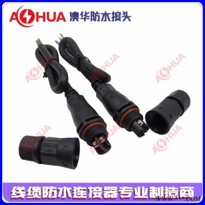 厂家供应尼龙M15直通防水连接器 LED户外照明防水插头 组装螺丝式接线防水接头 电源电缆防水插头图3