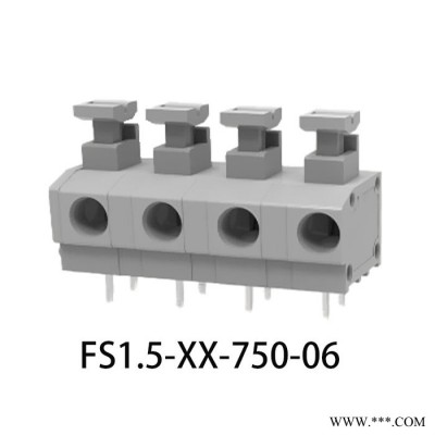 澳斯FS1.5-XX-500-06 DG235 免螺丝端子 过认证工业自动化弹簧固定式连接器端子台DG235图3