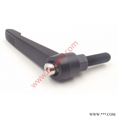 深圳力帆供应锌合金黑色可调把手，B型M12XR95X20机床零配件，可调紧定螺丝，六角锁紧型可调节手柄，广东批发销售图2
