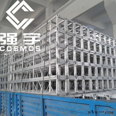 常州强宇国标6061-T6标准航空铝灯光架螺丝架龙门架Truss架国标铝合金目字方通架图3