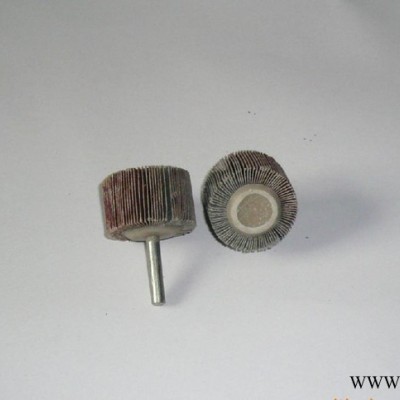 抛光汽车不锈钢带柄抛光页轮全树脂砂布轴式叶轮磨具Φ20×20×6图2