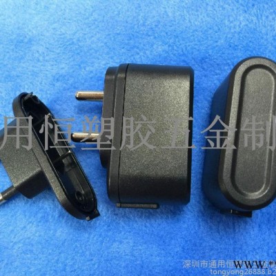 厂家批发双跑道锁螺丝适配器外壳 印度规新款USB充电器外壳 6W塑胶壳图3