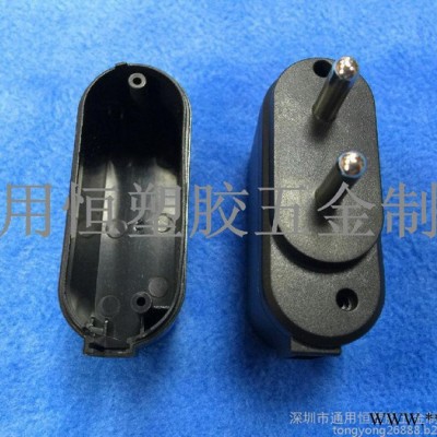 厂家批发双跑道锁螺丝适配器外壳 印度规新款USB充电器外壳 6W塑胶壳图2