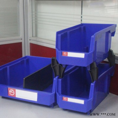 批发塑料零件盒 斜口盒 组合式物料盒 组装螺丝盒 组立货架盒 工具盒子图1