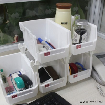 批发塑料零件盒 斜口盒 组合式物料盒 组装螺丝盒 组立货架盒 工具盒子图4