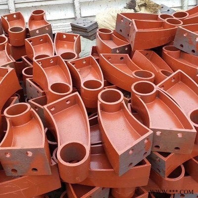 铭久 护栏支架厂家公路桥梁铸铁护栏支架 防撞隔离护栏支座扶手底座配套螺丝钢板图3