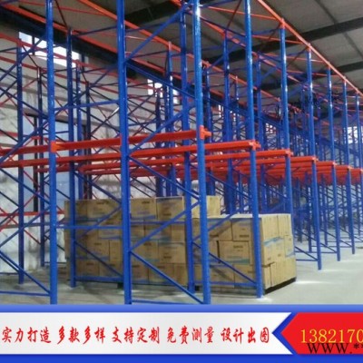 重型货架布匹托盘 轻中仓库五金加厚高位木材叉车纺织螺丝贯通阁楼 天津易储货架**图3