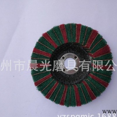 抛光打磨汽车玻璃金属不锈钢磨盘3M加砂尼龙片百叶轮图3