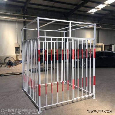 Kuxian/坤贤 二级配电箱防护棚护栏 配电箱防护设施 配电箱组装式防护栏图3