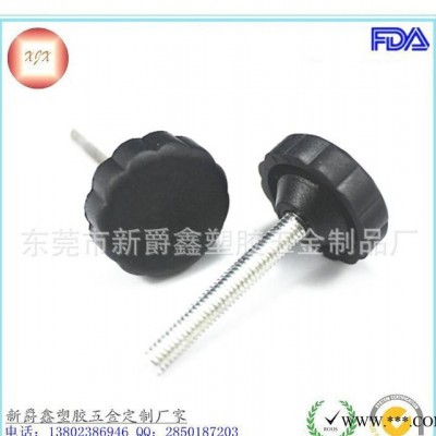 塑料胶头螺丝 旋扭螺丝 圆头梅花把手螺丝m6/m8调节手柄螺丝图3