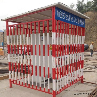 施工现场配电箱防护棚 恒焱工地电箱防护棚 一级二级电箱防护棚 赠送彩钢顶 广告条幅图5