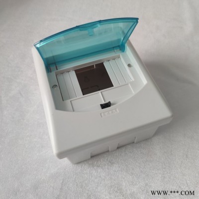 **全塑料2-5回路家庭强电入户照明终端PZ30配电箱明暗通用漏电空气开关安装箱 全塑料配电箱集装箱板房专用图3