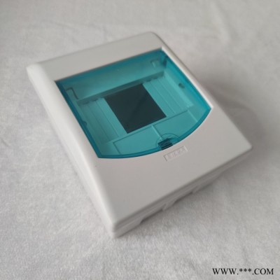 **全塑料2-5回路家庭强电入户照明终端PZ30配电箱明暗通用漏电空气开关安装箱 全塑料配电箱集装箱板房专用图1