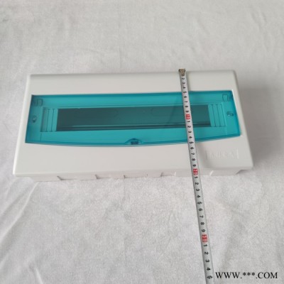 生产**全塑料14-18回路家庭强电入户PZ30照明终端配电箱明暗通用漏电空气开关安装箱 全塑配电箱图2