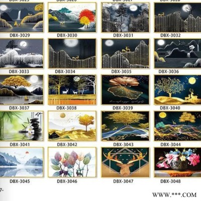 专营 现代轻奢配电箱壁画 高清画芯无框画价钱图4