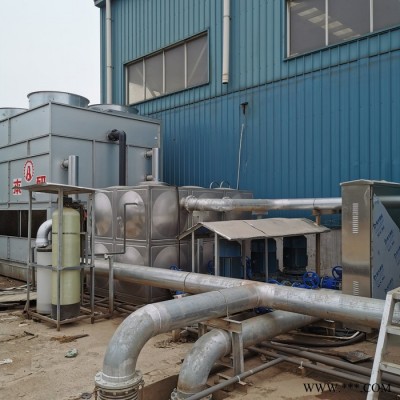 上海厂家直供嘉善空压机配套280T闭式逆流冷却水塔 可选装软水装置 不锈钢水箱 循环离心水泵 配电箱图8
