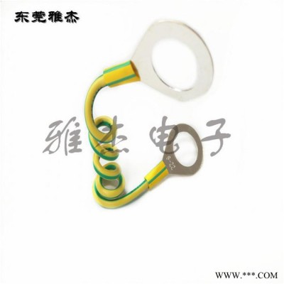配电箱柜组件连接线 光伏板黄绿接地线 双色法兰防静电跨接线图6