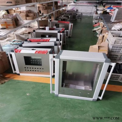 沧州宏泰定制铝合金悬臂操作箱 人机界面控制箱 人机界面触摸屏机床配电箱图6