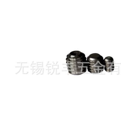 螺丝紧固件 M6*6锥头紧定螺丝/无头紧定螺钉/发黑
