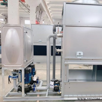 上海本研BY-BL-100T 闭式方型逆流冷却塔 超静音风机 可选配不锈钢水箱 水泵 配电箱图2